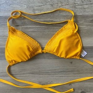 Yellow bikini top
